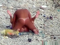 Nudist mature couple spied fucking