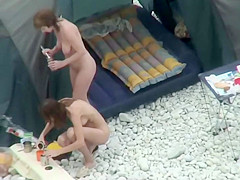 Peeping on naked people in their camp
