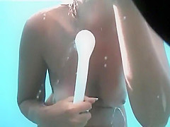 Sweet pussy close up in a beach cabin