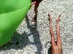 Oral sex and fingering at nudist beach