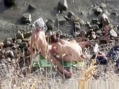 Small tits nudist blows cock and gets fucked