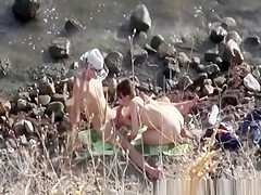 Small tits nudist blows cock and gets fucked