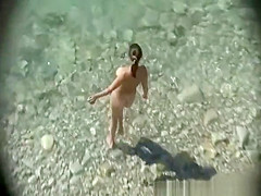 Nudist beach sex and cum in mouth