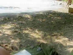 Nudist has fun with wife's hot nude ass