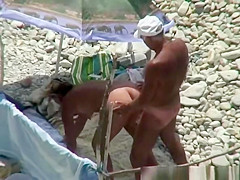 Old man fingers and fucks his mature wife