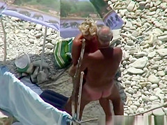 Old man fingers and fucks his mature wife