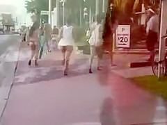 Creeping on girls in thong bikinis