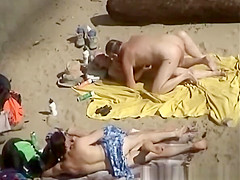 Young couple fucking next to old couple