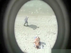 Couple caught fucking in the beach