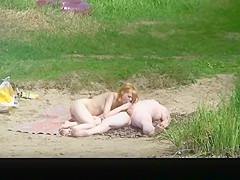 River beach oral sex and fuck