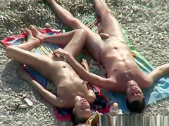 Nude woman sucks his balls and penis