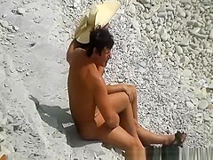 Nudist handjob and blowjob