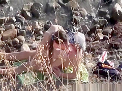 Big dick blowjob and beach fuck