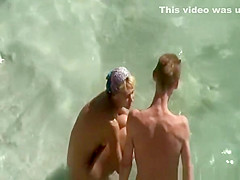 Skinny nudist pussy fingering and handjob