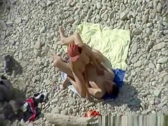 Big tits nudist blowjob and beach fuck