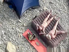 Oral sex anf fuck at beach