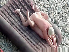 Oral sex anf fuck at beach