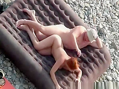 Oral sex anf fuck at beach