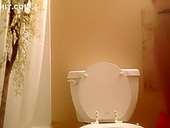 Hairy pissing pussy from down below