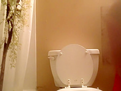 Hairy pissing pussy from down below