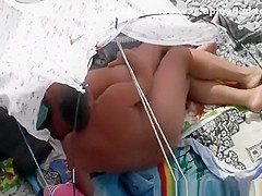 Mature woman fucked in the beach