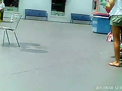 Trina flashing Broadway at the Beach vendors