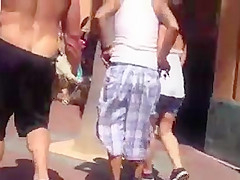 Nice round ass at the beach part 2