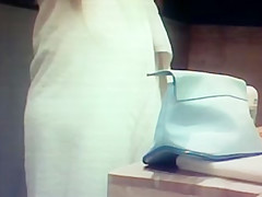 SWISS SLUT AFTER BEACH in hotel with tampon fun