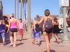 Voyeur ass at the beach  part 2