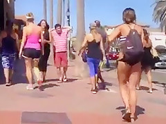 Voyeur ass at the beach  part 2