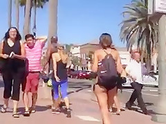 Voyeur ass at the beach  part 2