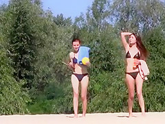 Young nudist beach teens - nudists