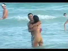 Jessica Alba - Purple Bikini Beach Voyeur