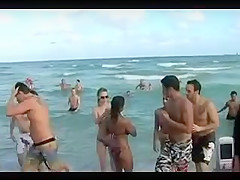 Jessica Alba - Purple Bikini Beach Voyeur