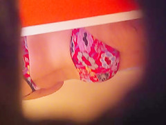 Mature taking a compsite shower part 1