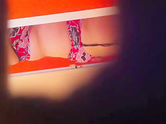 Mature taking a compsite shower part 1