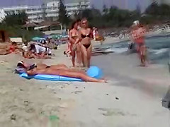 Pretty tits - beach girls