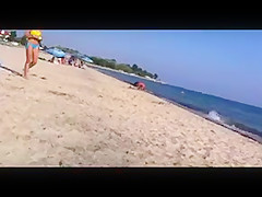 Blond Greek Ass at the beach