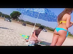 Blond Greek Ass at the beach