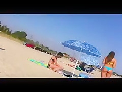Blond Greek Ass at the beach