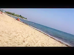 Blond Greek Ass at the beach
