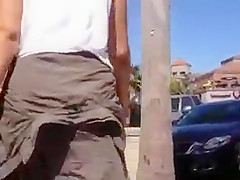 Voyeured two sexy asses at beach part 3