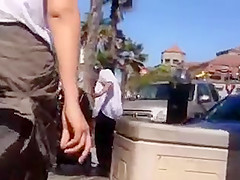 Voyeured two sexy asses at beach part 3