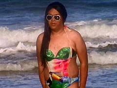 hot spanish beach body spy, hairy crotch shot 154