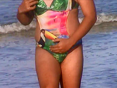 hot spanish beach body spy, hairy crotch shot 154