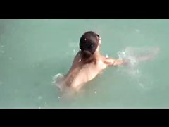 Woman with hard boobs  fucked at the beach - Hidden camera.