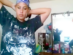 Beautiful junior girl in webcam