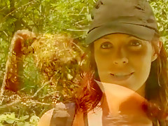 Horny amateur Outdoor, Brunette sex movie