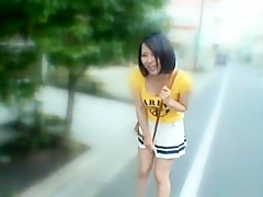 Horny Japanese chick Mikan Kururugi in Amazing Outdoor JAV video