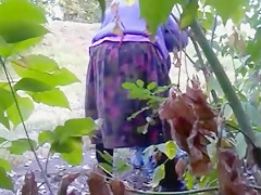 Horny amateur BBW, Outdoor adult clip